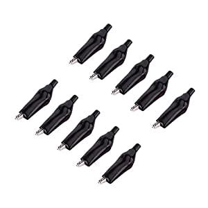 REES52 10PCS Metal Alligator Clip Crocodile Electrical Clamp for ...