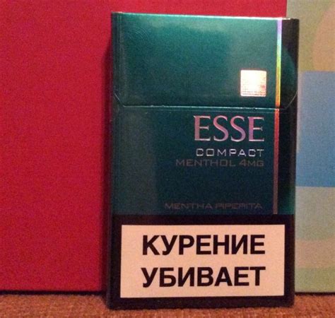 Сигареты ESSE COMPACT MENTHOL 4 MG | отзывы