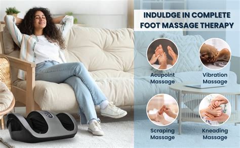 MEDTECH Foot Massager Machine For Pain Relief with Kneading Rollers ...