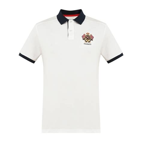 Buy Hackett London Men White Contrast Collar Polo Online - 702771 | The ...