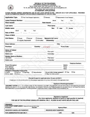 18 Printable Passport Form Templates - Fillable Samples in PDF, Word to ...