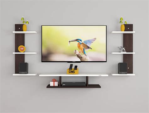 DAS Dexter Pro Max Wall Mount TV Entertainment Unit/with Set Top Box ...