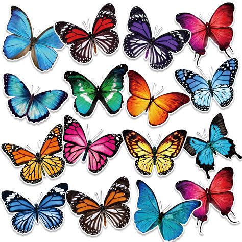 Harloon 60 Pcs Butterfly Cutouts Spring Summer Bulletin Board ...