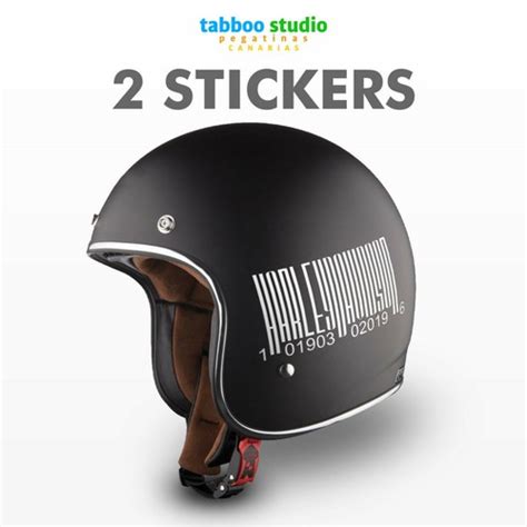 Buy Adhesives Harley Davidson Barcode Stickers Cap Helmet Vinyl ...