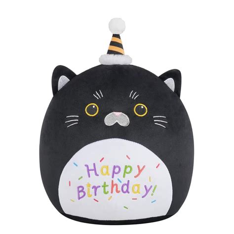 Happy Birthday Black Cat Plush – TechMax