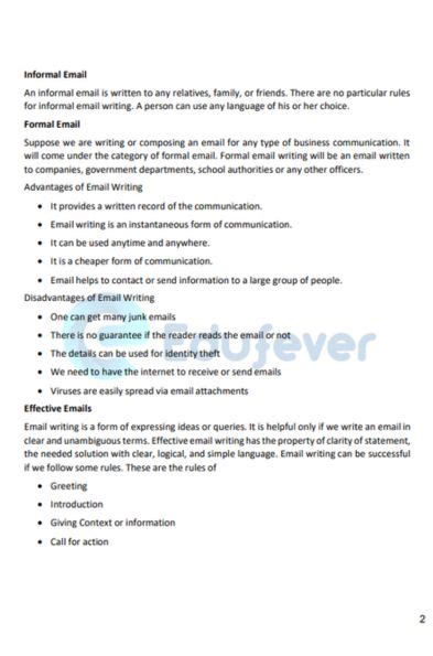 Image result for Email Format Grade 12