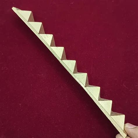 Brass Strip 9 Pyramid Divider to Cut Corners - Pandit.com