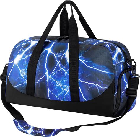Amazon.com | Choco Mocha Kids Duffle Bag Boys - Lightning Weekender ...