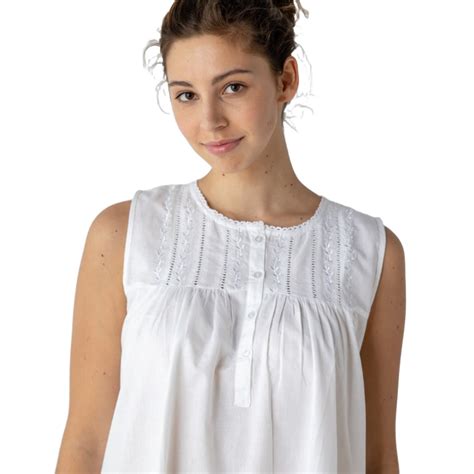 Camille White Cotton Nightgown – The Well Appointed House