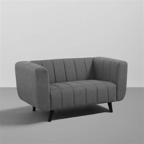 Buy Sleepyhead Kiki 2 Seater Grey Fabric Sofa Online at B...
