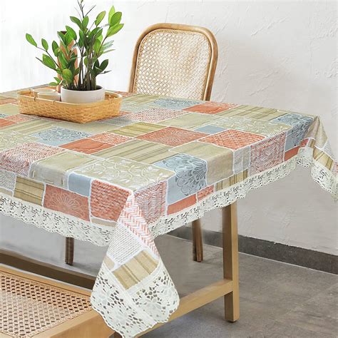 Buy OrientalWeavers PVC 8 Seater Rectangle Shape Dining Table Cover ...
