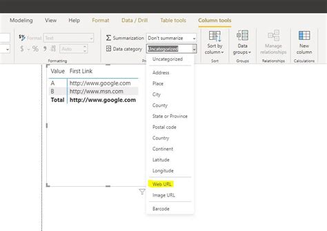 Solved: Hyperlink a row in a matrix visual - Microsoft Fabric Community