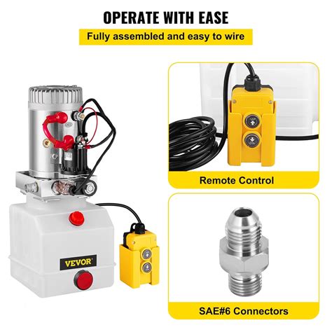 Mophorn 12V/DC Hydraulic Pump Single Acting Solenoid India | Ubuy
