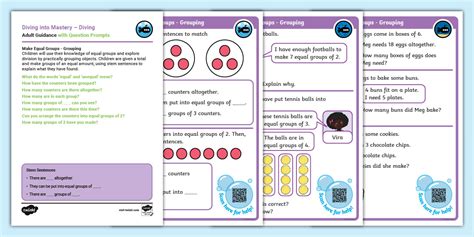 👉 Y1 DiM: Step 8 Make Equal Groups - Grouping Activity Cards
