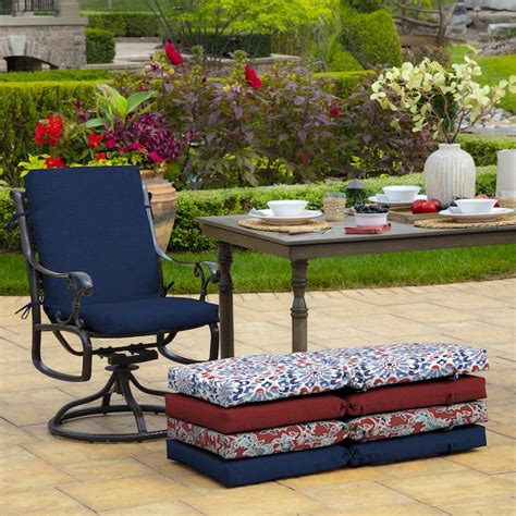 Arden Selections Mid Back 16.5-in x 18-in Sapphire Blue Leala Patio ...
