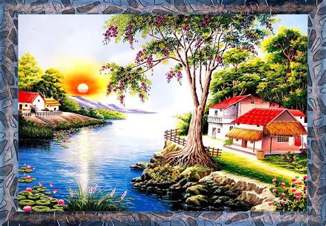 KYARA ARTS special effects sparkle laminated landscape model vertical ...