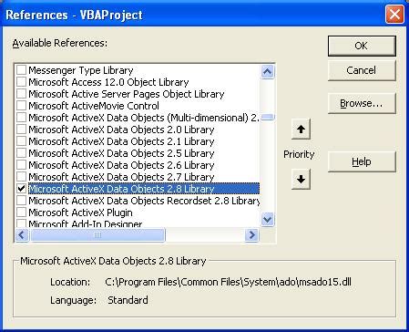 Ado Database Connection 的图像结果