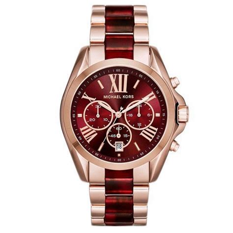 Michael Kors MK手錶新款六針間膠大錶盤男女情侶手錶 男女同款 情侶款 酒紅色MK6268 | Yahoo奇摩拍賣