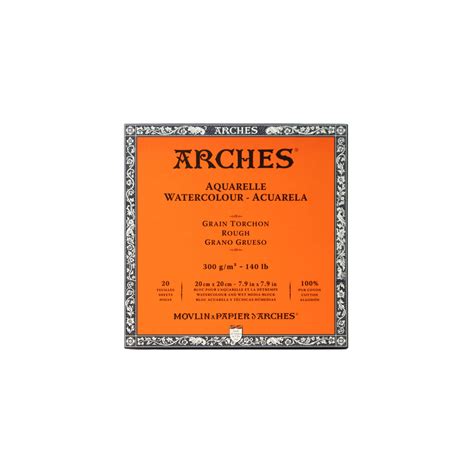 Arches Watercolor Paper Block, Rough, 7.9" x 7.9", 140 pound for Wholesale