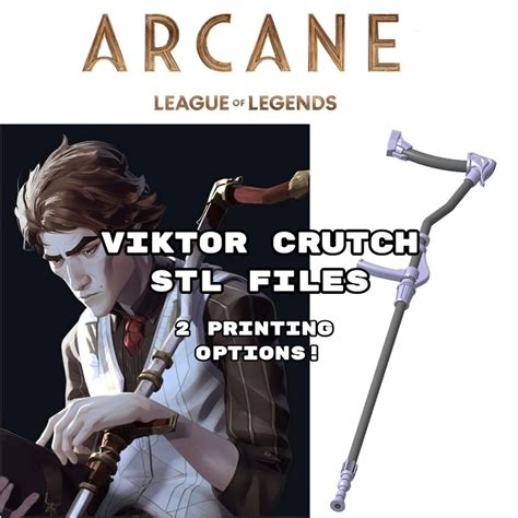 Buy Viktor Crutch STL 3D FILES Fanart Inspirado En ARCANE Online in ...