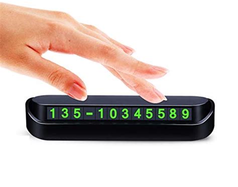 BHOOLU&GOOLU Luminous Temporary Car Parking Card Display - 1 pc/Set ...