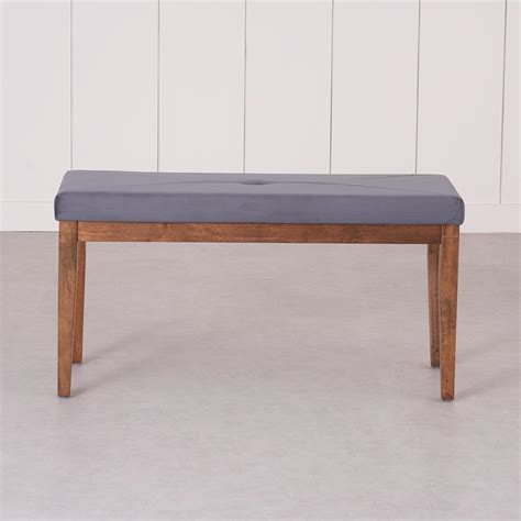 Home Centre Paco Rubber Wood Small Dining Bench - Grey : Amazon.in ...