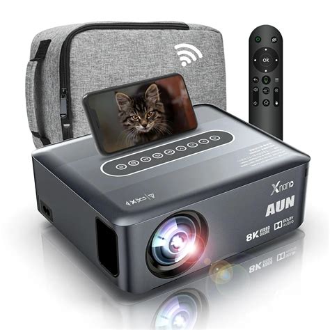 AUN X1 Android Native 1080p Full HD Projector for Home 4k Google ...