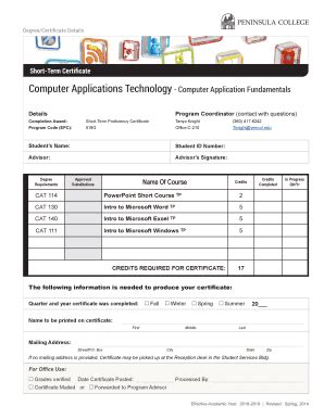 Fillable Online Program: Computer Information Systems, Programming ...