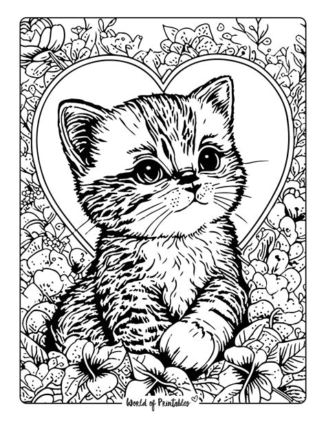 Hard Cute Cat Coloring Pages 14+ Thousand Cute Kitten Coloring Pages