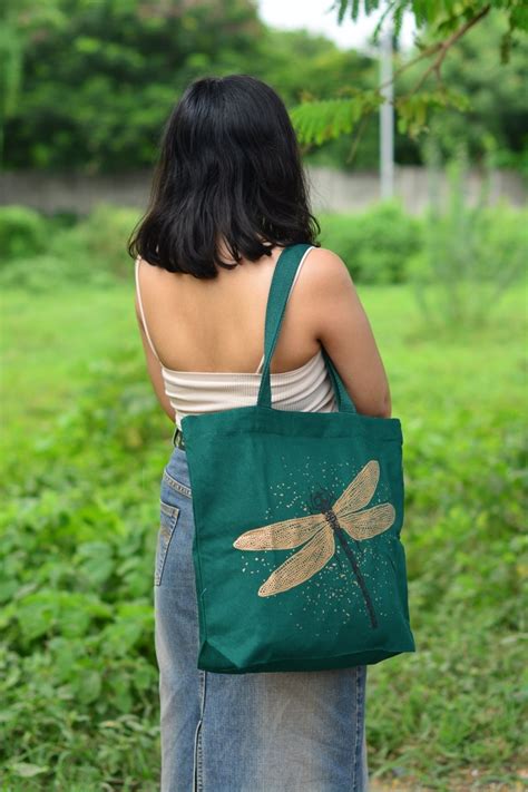 Buy Cute Tote Bag for College - Spectacular Dragonfly – Ecoright