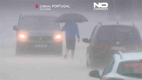 Storm Claudia triggers severe flooding and power outages across Portugal