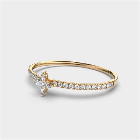 Buy Alluring Floral Fixed Diamond Bracelet At Jewelbox