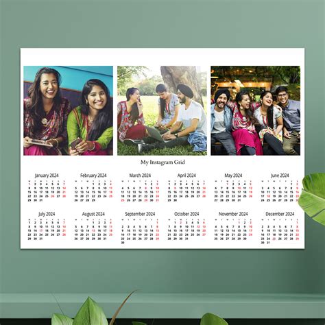 Custom Poster Calendar 2024 Online Printing @50% OFF-Photojaanic