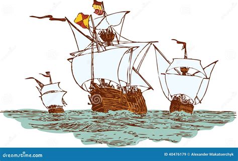 Christopher Columbus Three Ships