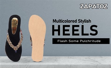 Buy ZAPATOZ Women's/Girls Stylish Black Heel Sandal (7UK) at Amazon.in