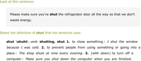 IXL - Use dictionary definitions (Class VI English practice)