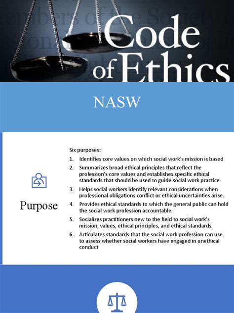 Image result for NASW Code of Ethics Examples