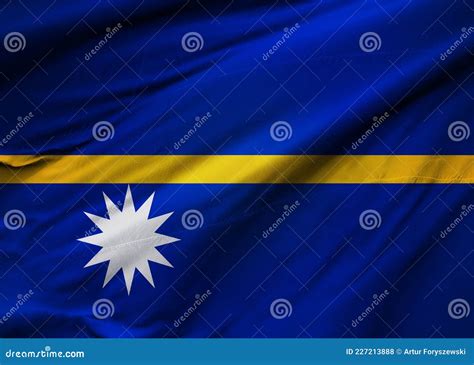 Yaren, Nauru. Detailed Country Map With Location Pin On Capital City. Cartoon Vector ...