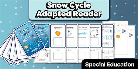 Snow Cycle Adapted Reader for Special Education
