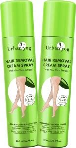 URBANYOG Hair Removal Cream Spray for Women | Aloe Vera | Painless Body ...