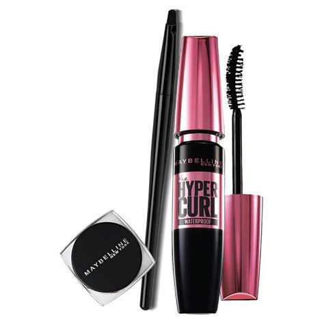 Maybelline Lasting Drama Gel Liner & + Hypercurl Mascara, Dramatic Eye ...