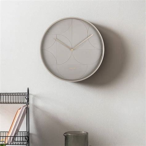 Karlsson Echelon Circular Wall Clock 40cm - Dark Grey