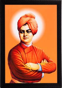 eCraftIndia Swami Vivekananda Satin Matt Textured UV Art Canvas 14 inch ...