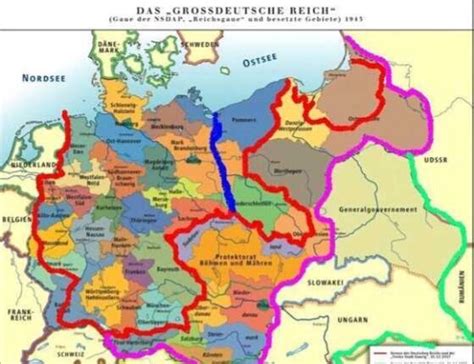 德意志帝国统一地图展示_地图分享