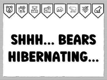 SHHH... BEARS HIBERNATING... Polar Bear Bulletin Board Kit, Ready to ...