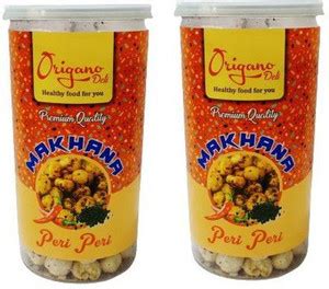 ORIGANO DELI Roasted & Flavoured Makhana - PERI-PERI 75g Pack for 2 ...