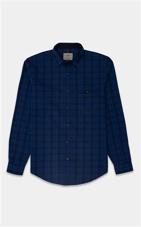 Shop CASUAL SHIRT BLUE CHECK For Men Online