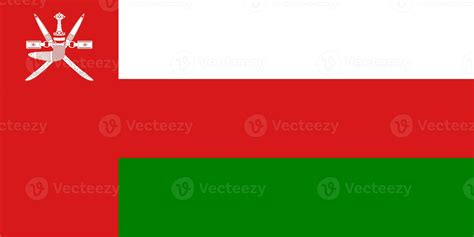 The official current flag of Sultanate of Oman. State flag of Oman ...