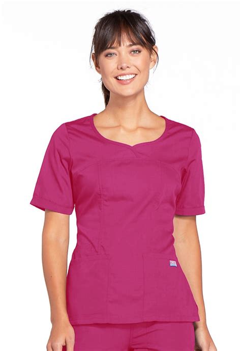 Cherokee Workwear Unisex Scrub Tops at Isla Lascelles blog