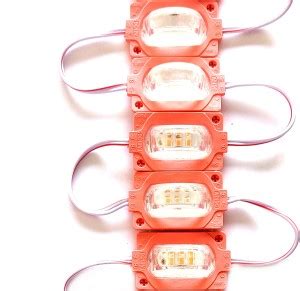 Steko 5 Pieces (PINK) DC 12V 1.5 Watt 3 LED Half Tyre Shape LED Module ...